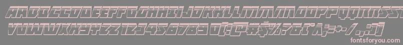 Halfshellheroplatital Font – Pink Fonts on Gray Background
