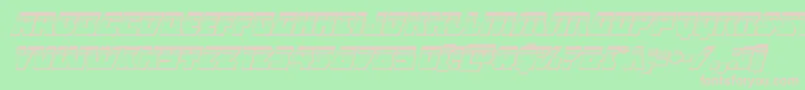 Halfshellheroplatital Font – Pink Fonts on Green Background