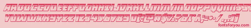 Halfshellheroplatital Font – Red Fonts on Pink Background