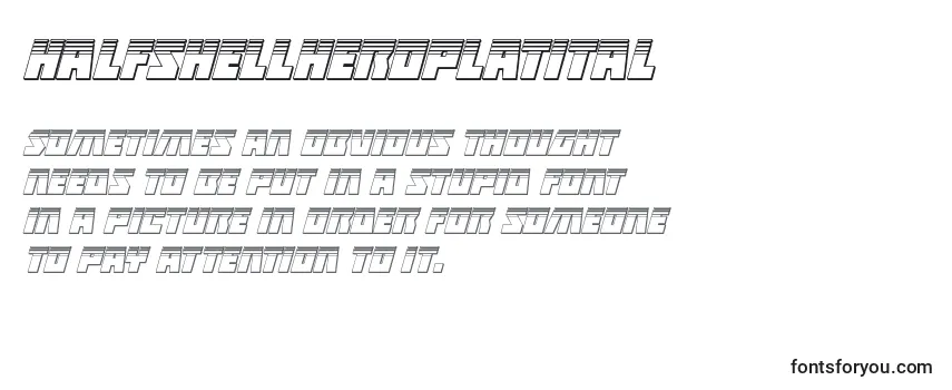 Halfshellheroplatital Font