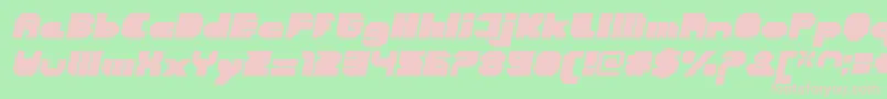 Saiba mais sobre a fonte CortenClosedfatitalic Fonte CortenClosedfatitalic – fontes rosa em um fundo verde