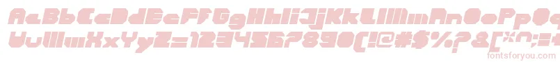 CortenClosedfatitalic Font – Pink Fonts on White Background