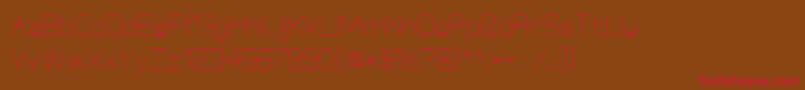 ElgethyUpper Font – Red Fonts on Brown Background