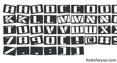Tinsnips font – stencil Fonts
