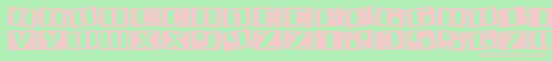 Tinsnips Font – Pink Fonts on Green Background