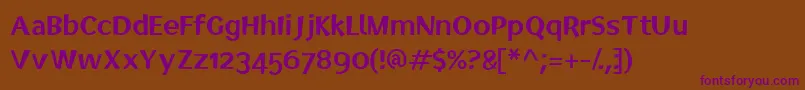 Шрифт Electedoffice – фиолетовые шрифты на коричневом фоне