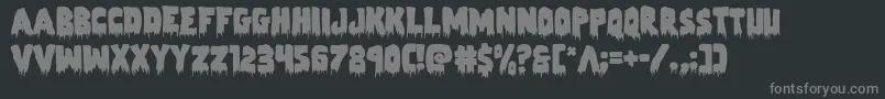 Zombiecontrol Font – Gray Fonts on Black Background