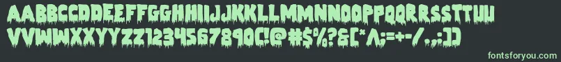 Zombiecontrol Font – Green Fonts on Black Background