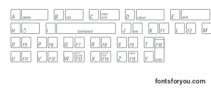 KeyfontdeutschBold Font