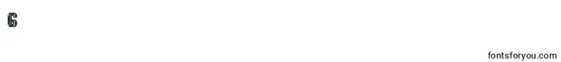 Шрифт Delarmente – шрифты цифры 6