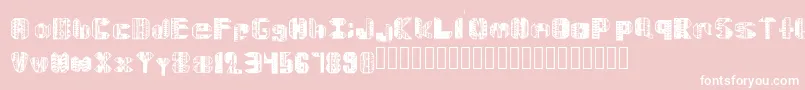 Delarmente Font – White Fonts on Pink Background