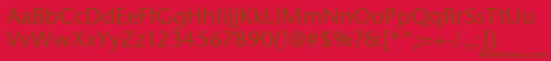 StoneSansItcMedium Font – Brown Fonts on Red Background