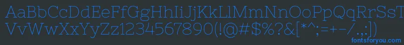 NixieoneRegular Font – Blue Fonts on Black Background