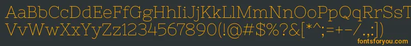 NixieoneRegular Font – Orange Fonts on Black Background