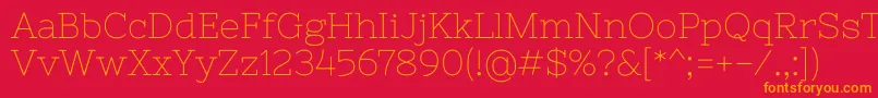 NixieoneRegular Font – Orange Fonts on Red Background