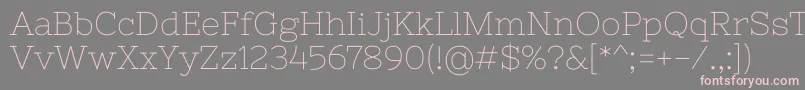 NixieoneRegular Font – Pink Fonts on Gray Background