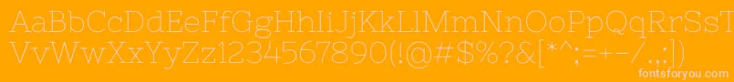 NixieoneRegular Font – Pink Fonts on Orange Background