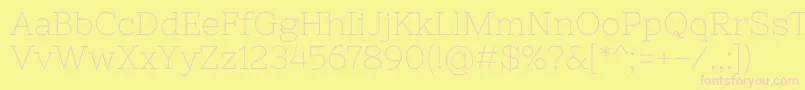 NixieoneRegular Font – Pink Fonts on Yellow Background