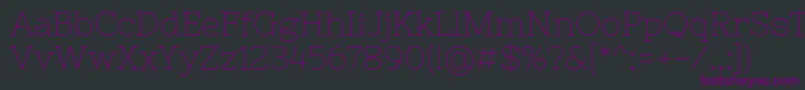 NixieoneRegular Font – Purple Fonts on Black Background