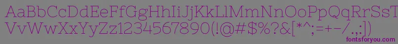 NixieoneRegular Font – Purple Fonts on Gray Background