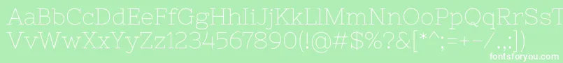 NixieoneRegular Font – White Fonts on Green Background