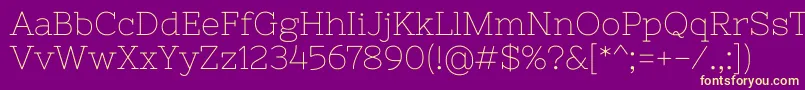 NixieoneRegular Font – Yellow Fonts on Purple Background