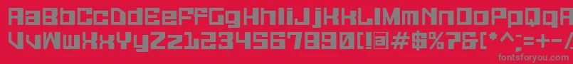 Galax ffy Font – Gray Fonts on Red Background