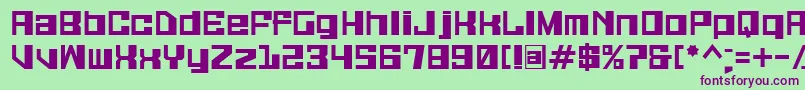 Galax ffy Font – Purple Fonts on Green Background