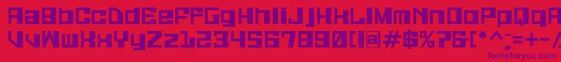 Galax ffy Font – Purple Fonts on Red Background