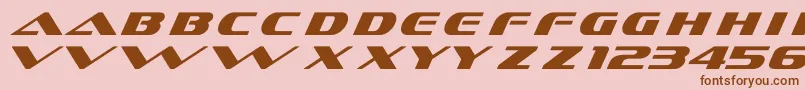 DsSofachromeItalic Font – Brown Fonts on Pink Background
