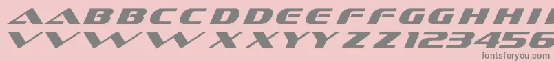 DsSofachromeItalic-Schriftart – Graue Schriften auf rosa Hintergrund