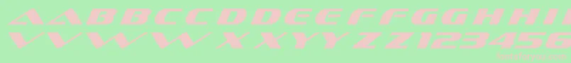 DsSofachromeItalic Font – Pink Fonts on Green Background