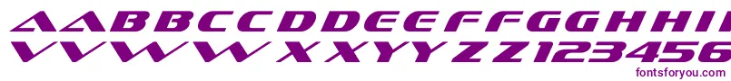 DsSofachromeItalic-fontti – violetit fontit valkoisella taustalla