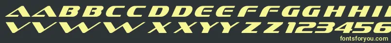 Шрифт DsSofachromeItalic – жёлтые шрифты на чёрном фоне