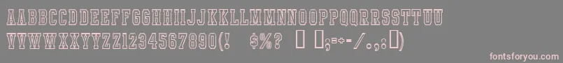 IntramuralContourJl Font – Pink Fonts on Gray Background