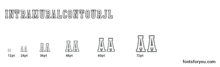 IntramuralContourJl Font Sizes