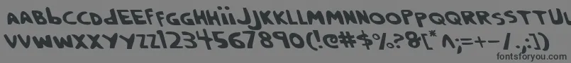 Crappityl Font – Black Fonts on Gray Background