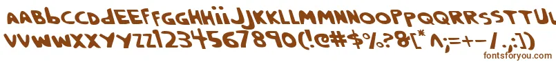 Crappityl Font – Brown Fonts on White Background