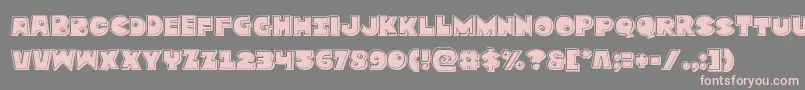 Zounderkitebevel Font – Pink Fonts on Gray Background