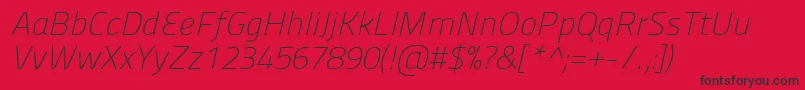 Panefresco1wtitalic Font – Black Fonts on Red Background