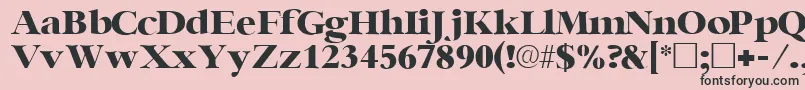 IngenuesskRegular Font – Black Fonts on Pink Background