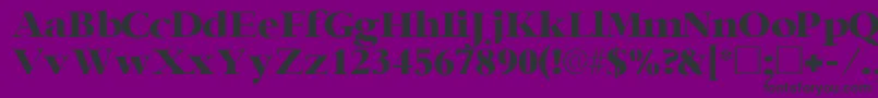 IngenuesskRegular Font – Black Fonts on Purple Background
