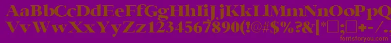 IngenuesskRegular Font – Brown Fonts on Purple Background
