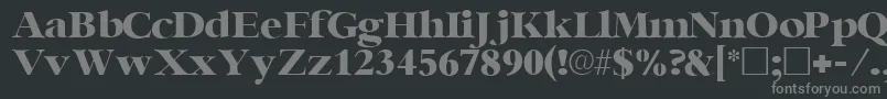 IngenuesskRegular Font – Gray Fonts on Black Background