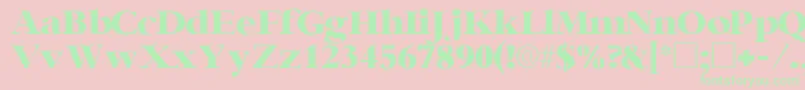 IngenuesskRegular Font – Green Fonts on Pink Background