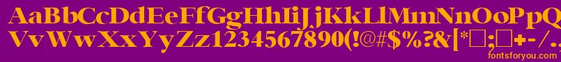 IngenuesskRegular Font – Orange Fonts on Purple Background