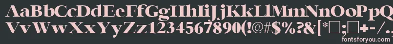 IngenuesskRegular Font – Pink Fonts on Black Background