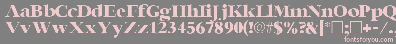 IngenuesskRegular-Schriftart – Rosa Schriften auf grauem Hintergrund