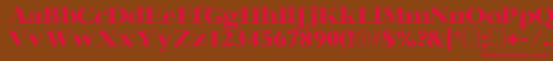 IngenuesskRegular Font – Red Fonts on Brown Background