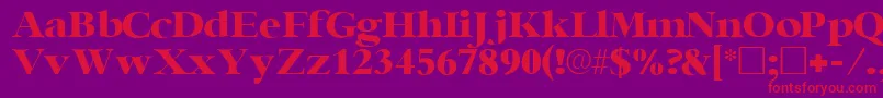Police IngenuesskRegular – polices rouges sur fond violet